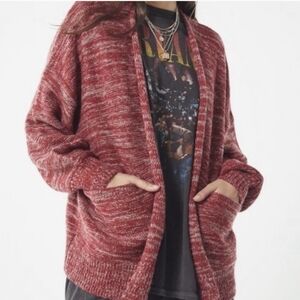 Urban Outfitters Rust Marbled Cardigan